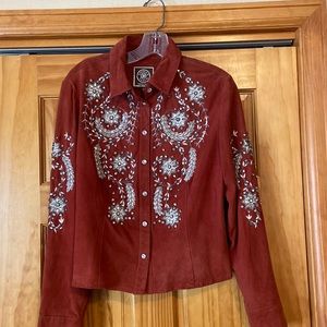 Double D Ranch suede shirt